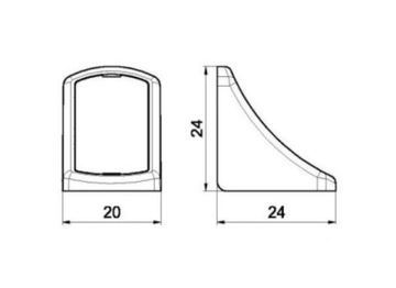 KOMANDORK ПОЛОЧНЫЕ ОПОРЫ СОЕДИНИТЕЛЬНЫЕ КРОНШТЕЙНЫ 100 шт.