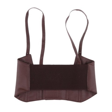 Модный кожаный корсет с поясом под грудью, коричневый, D коричневый.