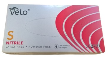 Rękawiczki jednorazowe nitrylowe Velo S 100 szt.