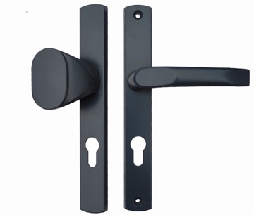 KLAMKA ALUMINIOWA ROZ-90 DO DRZWI FURTKI ANTRACYT