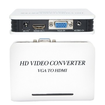 Адаптер аудиоконвертера с разъемом VGA на HDMI Full HD
