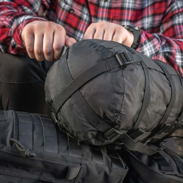 Компрессионная сумка M-Tac, большая, 55x22см, черная, ВОДОНЕПРОНИЦАЕМАЯ