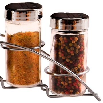 Stojak na przyprawy z pojemnikami 7 el.