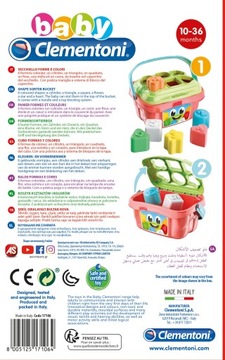 ВЕДРО СОРТИРОВОЧНОЕ CLEMENTONI С БЛОКАМИ CL17106