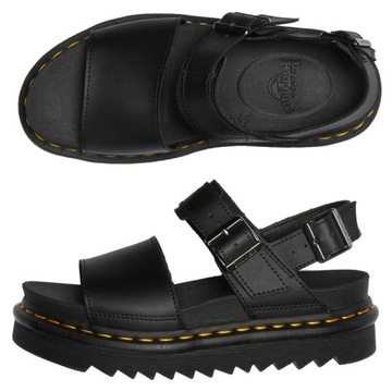 DR. MARTENS VOSS BLACK SANDAŁY r. 39