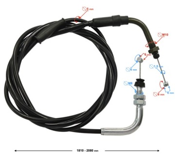 Трос дроссельной заслонки Falcon 50 (E5)