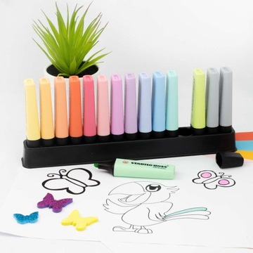 STABILO BOSS Pastel Переключатель для телескопов, подставка, 15 шт. 70