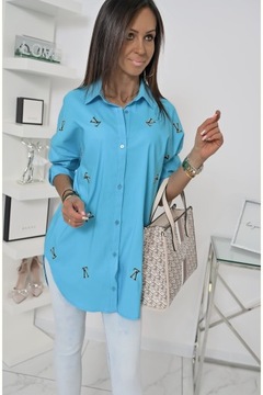 Повседневная рубашка EMMELINE OVERSIZE! WZ.11 С