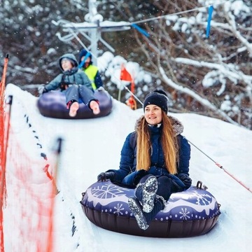 ŚLIZGACZ SANKI DMUCHANE NA ŚNIEG KOŁO OPONA 110CM X 26CM