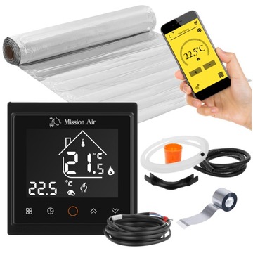 ZESTAW MATA GRZEWCZA grzejna Mission Air pod panele MAL-160W/m² 2m² WiFi