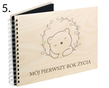 Album na baby shower pierwszy rok życia dziecka