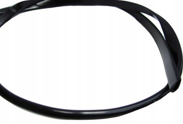 Уплотнитель краевой крышки, 0,5 мм - 10 м, тонкая черная ПВХ-обложка