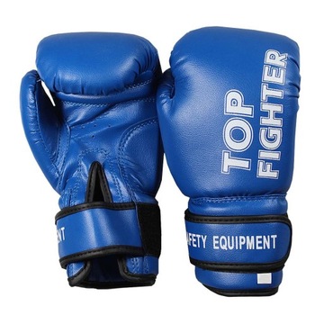 Детские боксерские перчатки синие, 10 унций
