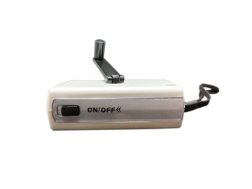 Аварийный светодиодный динамо-фонарик с ручным заводом и аккумулятором