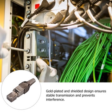 Обжимной разъем для конца кабеля Ethernet Cat 8