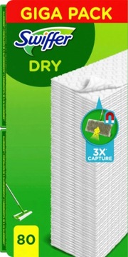 Swiffer Suche Ściereczki do Podłóg Zapas 80 szt