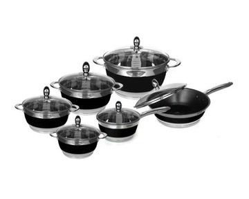 набор стальных кастрюль 12 шт. 9969