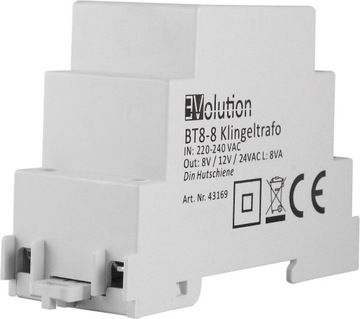 Звонковый трансформатор Evolution BT8-8 8В 12В 24