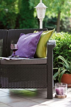 Садовая мебель из техноротанга Corfu BOX Allibert