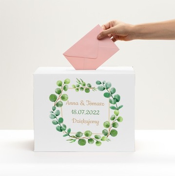 Pudełko ślubne na koperty PERSONALIZOWANE NOWOŚĆ