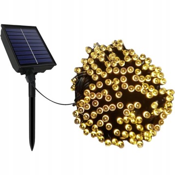 GIRLANDA LAMPKI 50M OGRODOWA SOLARNA 500 LED PILOT
