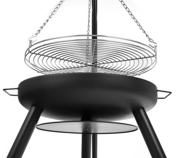 САДОВЫЙ КАМИННЫЙ ГРИЛЬ САДОВЫЙ, ПОПЫТАННЫЙ С РАМНОЙ РЕШЕТКОЙ LEHMANN 60 СМ