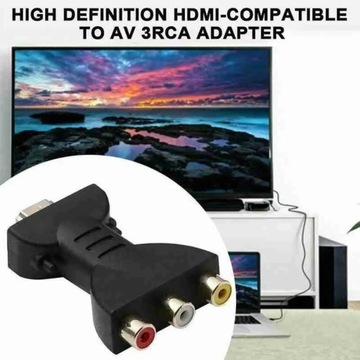 HD 1080P RCA AV-адаптер-переходник HDMI Кабель A