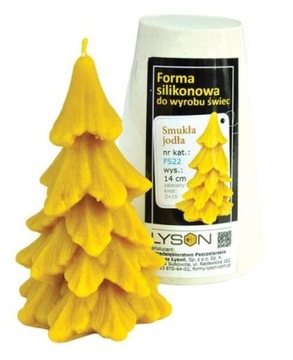 Forma silikonowa - Smukła jodła - wys. 14cm