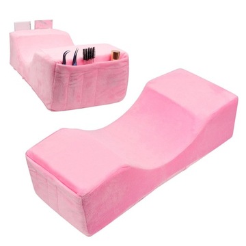 Подушка для ресниц Мягкая косметическая подушка из пены для шеи для домашнего макияжа Розовая