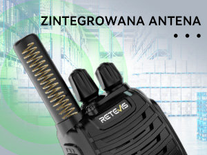Retevis H777H Walkie Talkie, PMR446 krótkofalówki, 3KM, 16 kanałów, VOX,LED