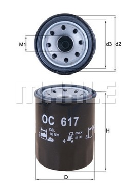 KNECHT OC 617 FILTR OLEJE
