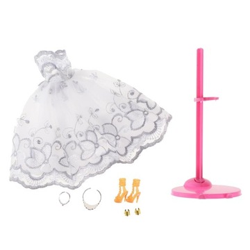 Модные аксессуары для кукол для девочек, белые