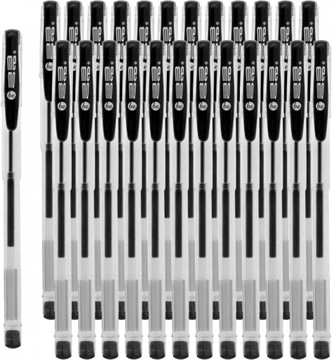 Pióro żelowe MemoBe 0.7mm czarny x25