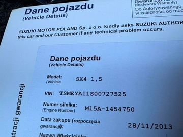 Suzuki SX4 I Hatchback Facelifting 1.5 VVT 112KM 2013 Suzuki SX4 1.5 benzyna 112 KM Klima Salon Polska, zdjęcie 20