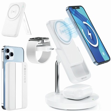 Power bank 5000 mAh Magsafe 15W stacja ładująca iPhone Apple Watch AirPods