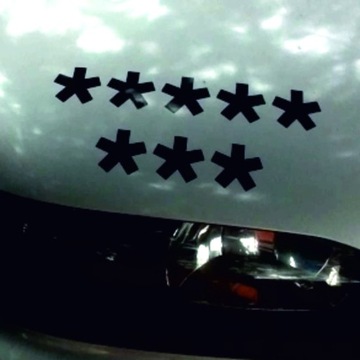 НАКЛЕЙКА на автомобиль ДВИЖЕНИЕ 8 ЗВЕЗД АНТИ-ПИС ЖЕНСКАЯ ЗАБАСТОВКА