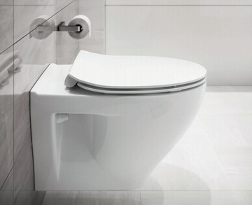 Настенная миска с сиденьем Clean On Moduo Cersanit