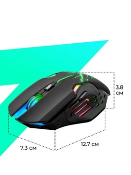 Mysz bezprzewodowa Defender KATANA GM-511 optyczna 3200dpi czarna RGB AKUMU