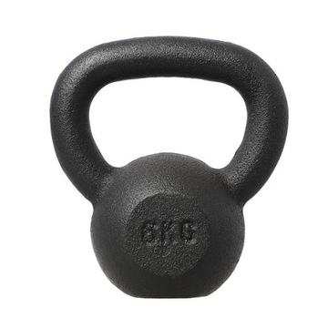 Kettlebell ŻELIWNY 6kg HMS Hantla z uchwytem
