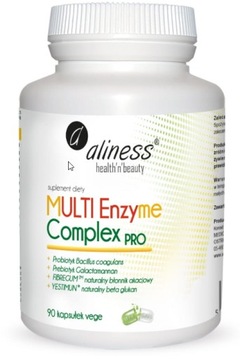 Multi Enzyme 90 kapsułek enzymy trawienne ALINESS