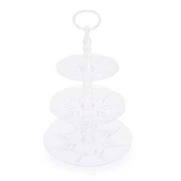 PATERA PIETROWA PLASTIKOWA 3 PIĘTROWA NA CIASTO