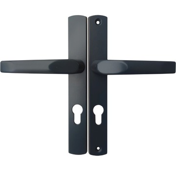 KLAMKO KLAMKA ALUMINIOWA UCHWYT DO DRZWI FURTKI BRAMY BRAMKI ANTRACYT 90 MM