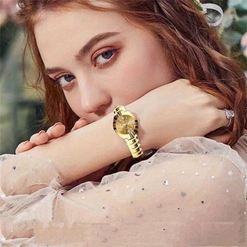 Роскошные кварцевые часы со стразами, женские римские аналоговые часы с