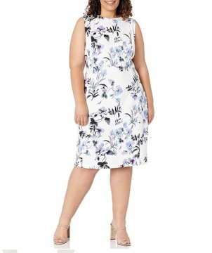 CALVIN KLEIN BIAŁA SUKIENKA FLORAL PRINT (36)