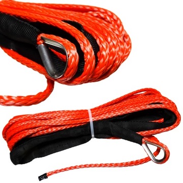 Lina syntetyczna do wyciągarki 5mm 15m SYNTETYK QUAD ATV 2500lbs 3500LBS