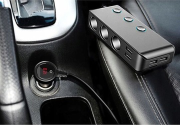 РАЗДЕЛИТЕЛЬ ПРИКУРИВАТЕЛЯ 12/24В 4x USB QC