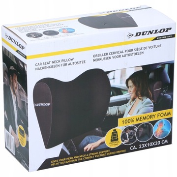 Подушка для подголовника для путешествий DUNLOP из пены с эффектом памяти