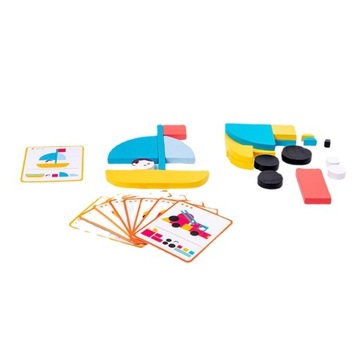 Wooden Blocks Puzzle Jigsaw Fine Motor Skill