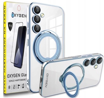 Etui Case OXYGEN MAGSave pokrowiec do Samsung Galaxy A55 + szkło hartowane