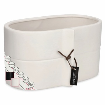 КРЫШКА ДЛЯ ЦВЕТОЧНОГО ВАЗОНА КЕРАМИЧЕСКИЙ ЦВЕТОЧНЫЙ ГОРШОК ЦВЕТА 22x12 СМ